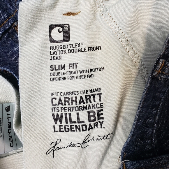 Carhartt Rugged Flex Layton Double Front Jean Slim Fit Women's 8L - Picture 8 of 13